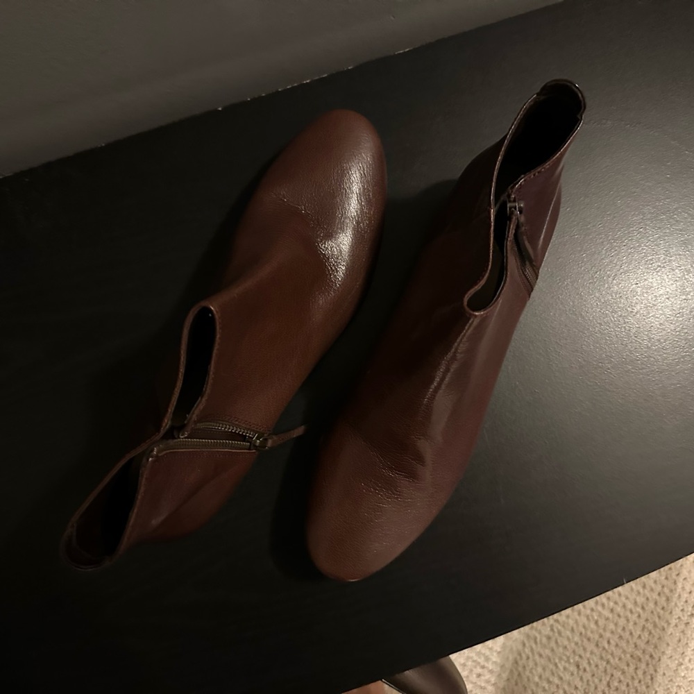 Nine West Brown Ankle Boots